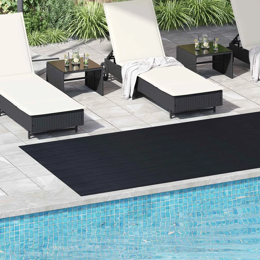 Tapis de sol Noir 1,5 x 4 m Caoutchouc