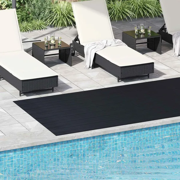 Tapis de sol Noir 1,5 x 4 m Caoutchouc