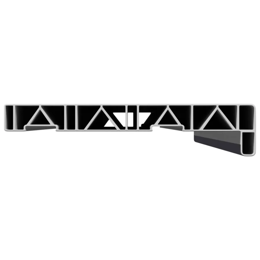 Appui de fenêtre Anthracite avec grain de bois PVC - 5