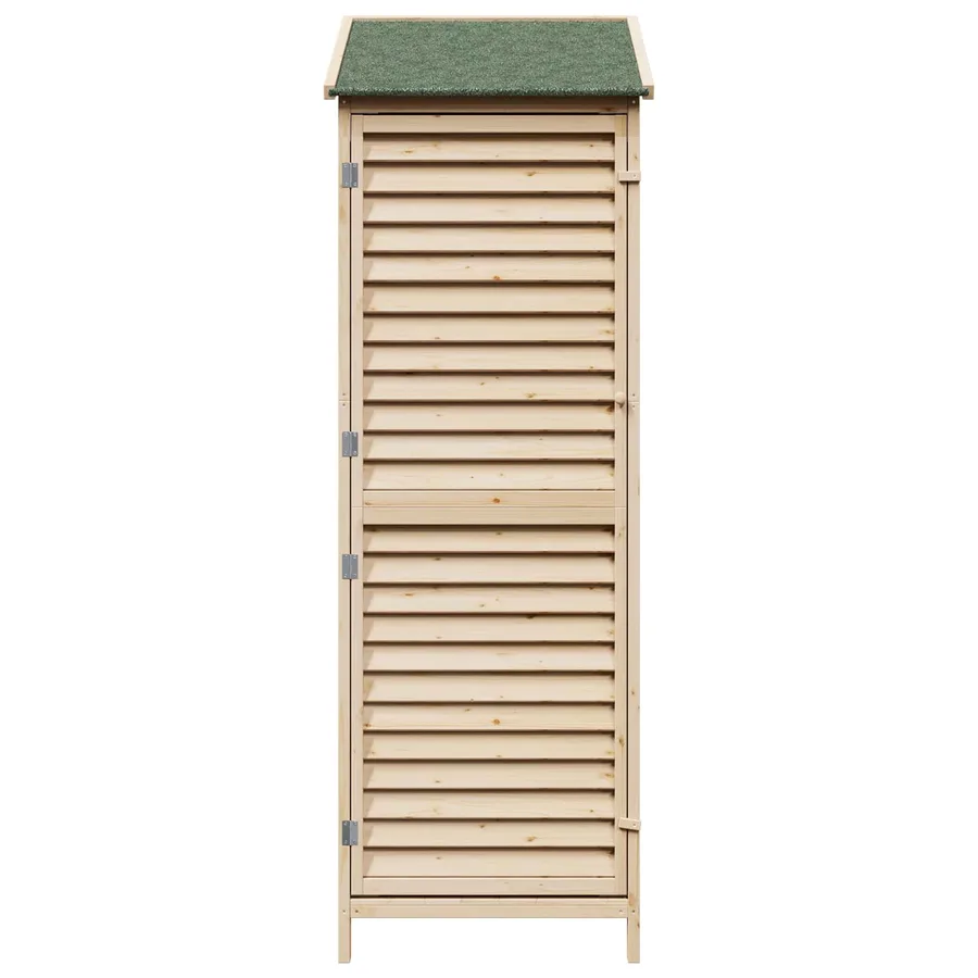 Abri de jardin Naturel 59 x 56 x 176 cm Bois de Sapin Massif - 5