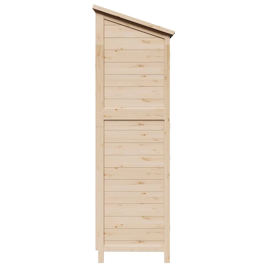 Abri de jardin Naturel 59 x 56 x 176 cm Bois de Sapin Massif - 6