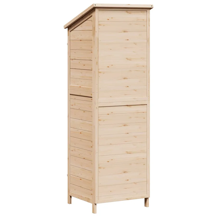 Abri de jardin Naturel 59 x 56 x 176 cm Bois de Sapin Massif - 7