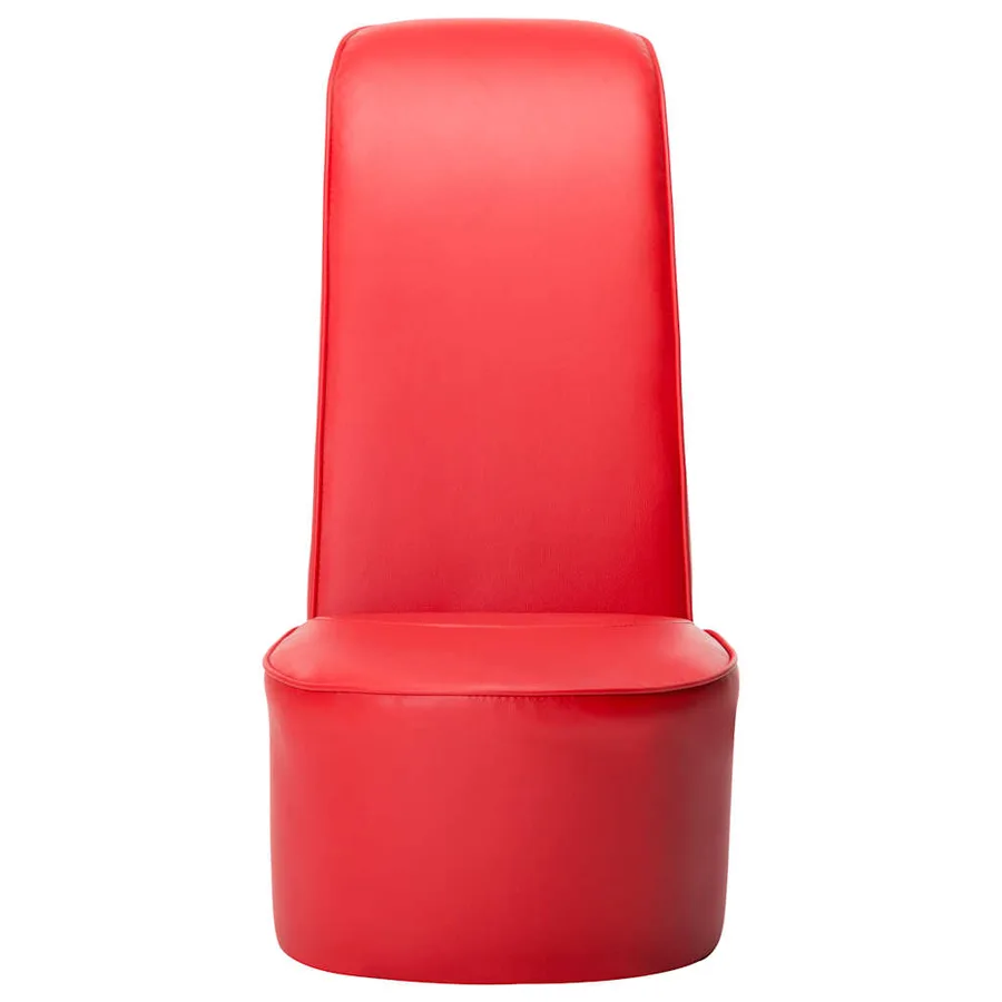 Chaise en forme de chaussure à talon haut Rouge Similicuir - 5