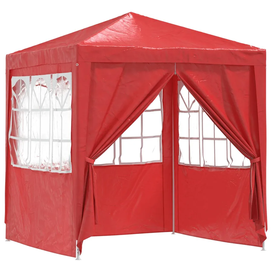 Tente de fête Rouge 200 x 200 x 240 cm PE et acier - 2