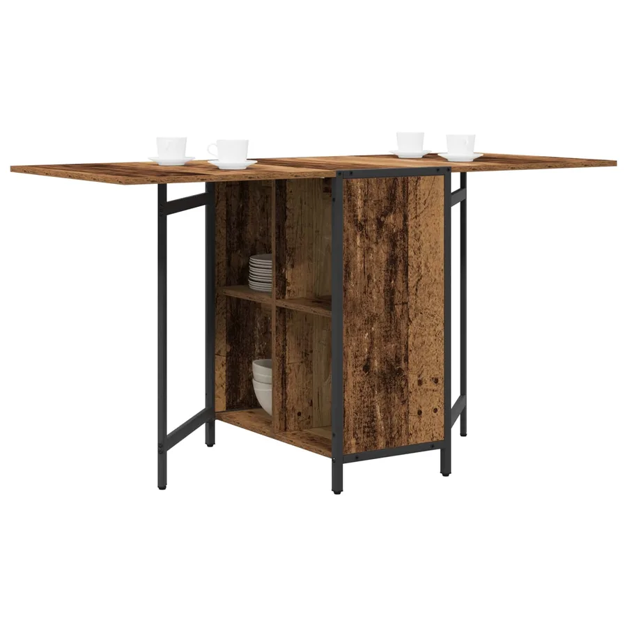 Table à dîner 144 x 60 x 75 cm Bois d'ingénierie Bois ancien - 3