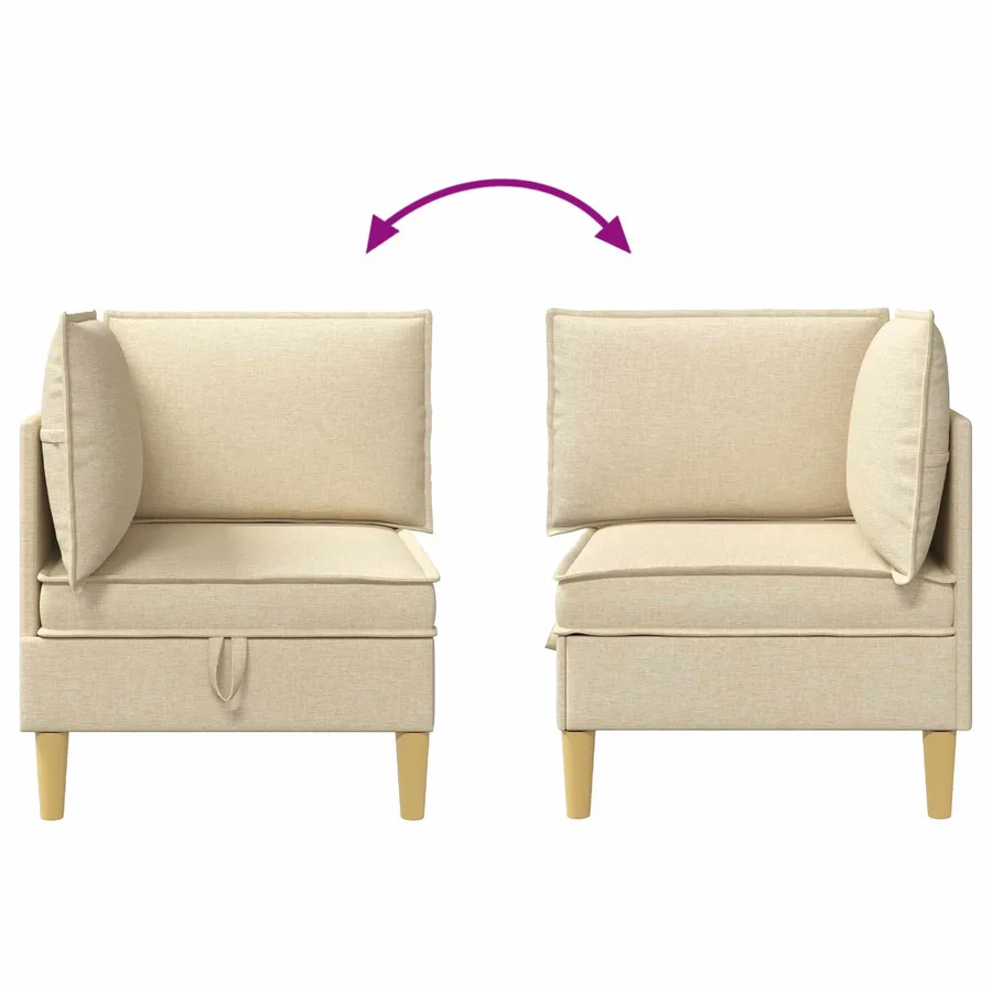 Sofa avec rangement Tissu - 8