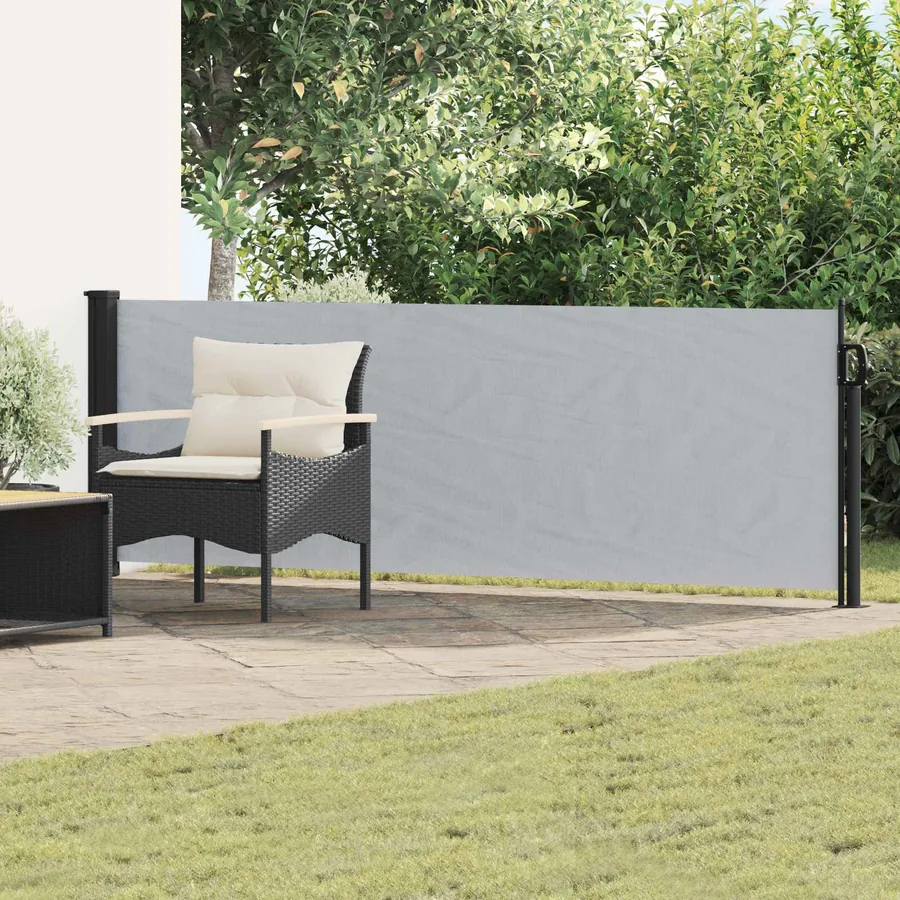 Store latéral rétractable Gris 300 x 100 cm Polyester