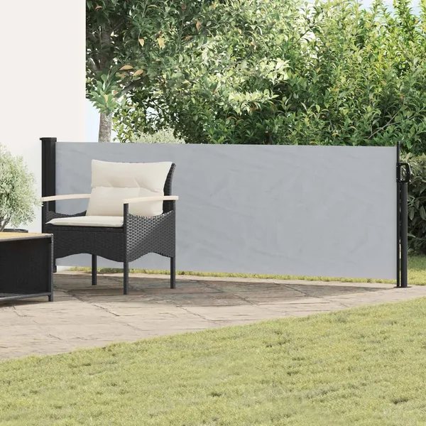 Store latéral rétractable Gris 300 x 100 cm Polyester