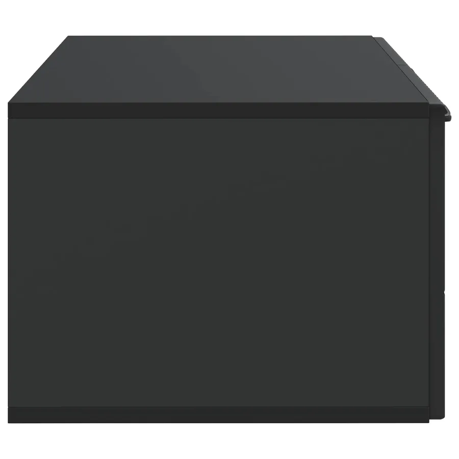 Meuble TV mural Noir 59,5 x 41 x 30 cm Bois d'ingénierie - 7