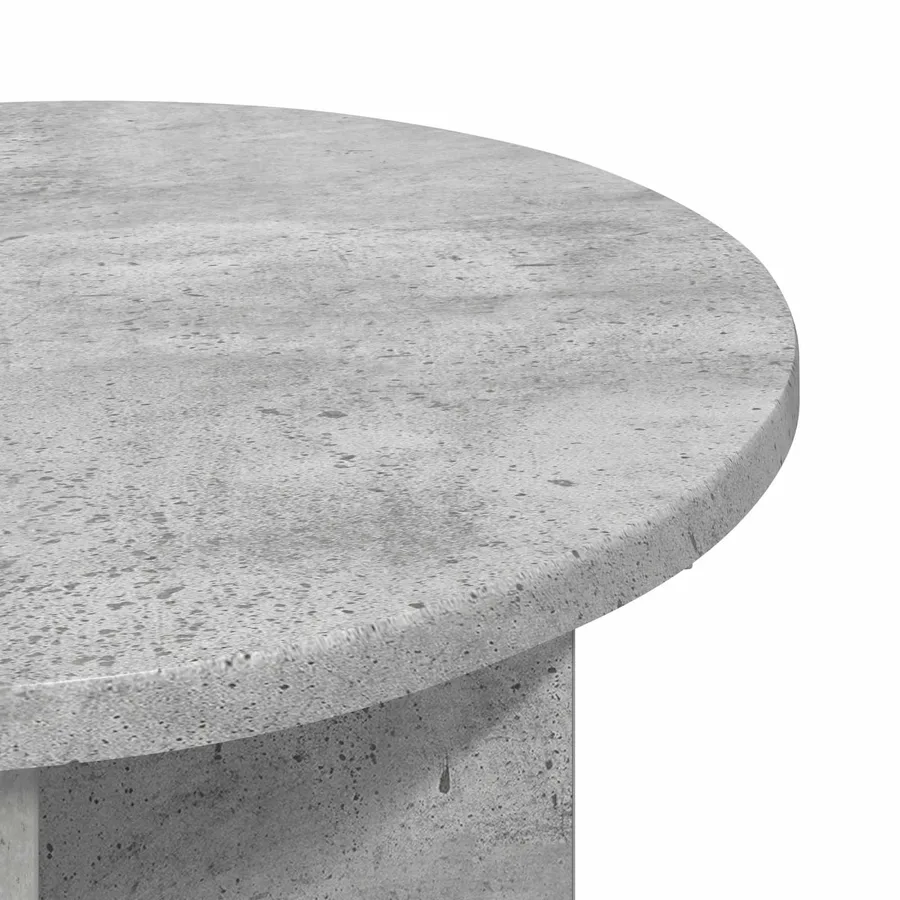 Table d'appoint Gris béton Ø 39 x 38 cm Bois d'ingénierie - 4