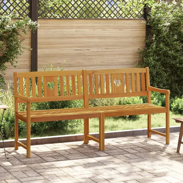 Banc extérieur Naturel 180 x 55,5 x 90 cm Bois d'Acacia Massif