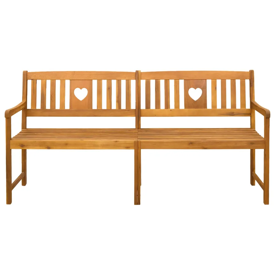 Banc extérieur Naturel 180 x 55,5 x 90 cm Bois d'Acacia Massif - 3