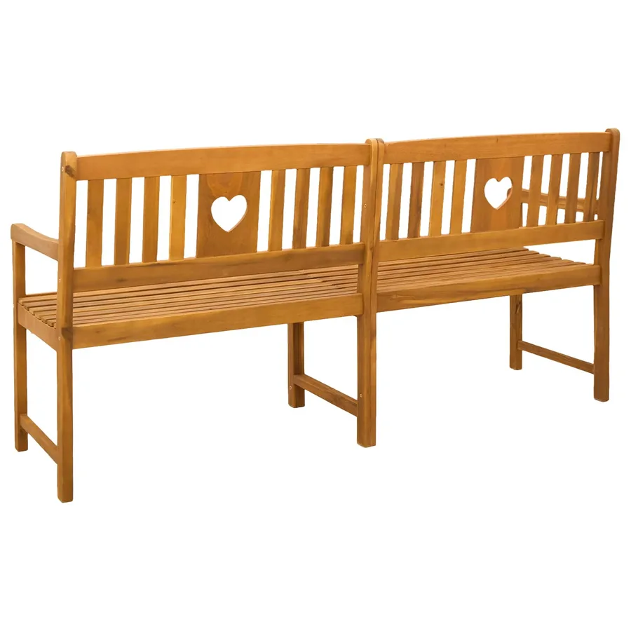 Banc extérieur Naturel 180 x 55,5 x 90 cm Bois d'Acacia Massif - 5
