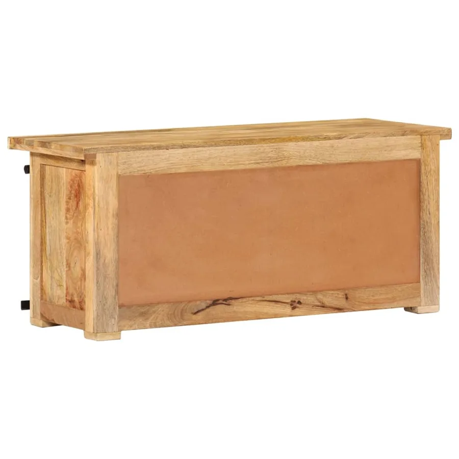 Meuble TV 90x35x40 cm Bois massif de manguier - 3