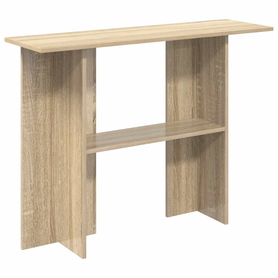 Table console Chêne Sonoma 100 x 30 x 75 cm Bois d'ingénierie - 2
