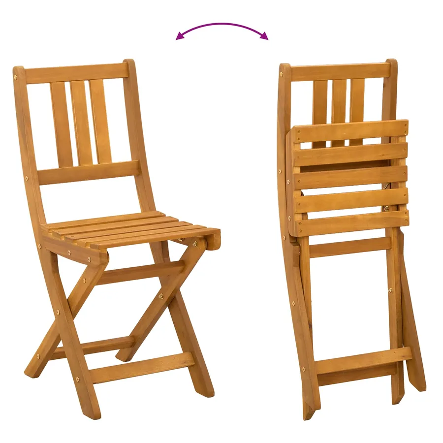 Chaises de bistrot d'extérieur 4 pcs Crème blanc - 11