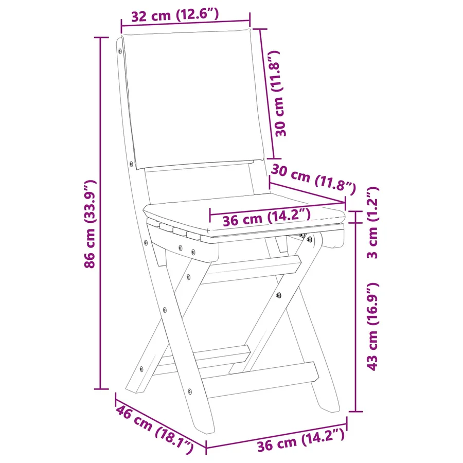 Chaises de bistrot d'extérieur 4 pcs Crème blanc - 12