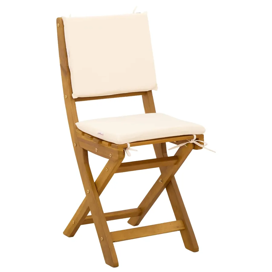 Chaises de bistrot d'extérieur 4 pcs Crème blanc - 4