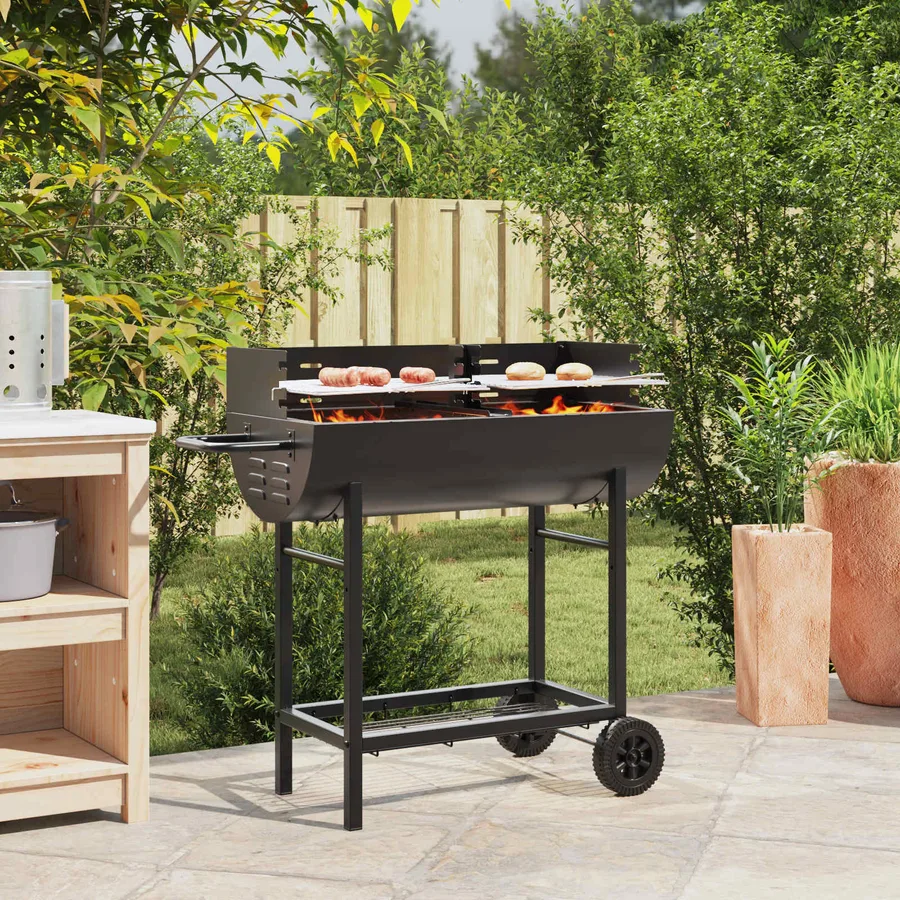 Grill charbon 96,5 x 42,5 x 88,5 cm Noir - 3
