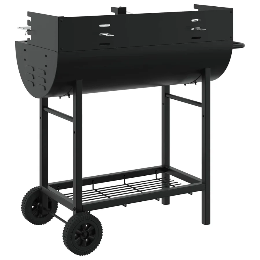 Grill charbon 96,5 x 42,5 x 88,5 cm Noir - 6