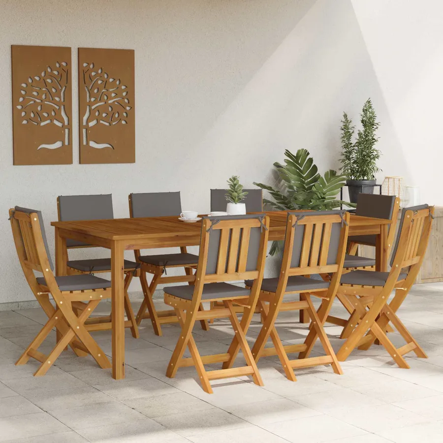 Chaises de bistrot d'extérieur 8 pcs Gris foncé 38 x 46 x 85 cm - 3