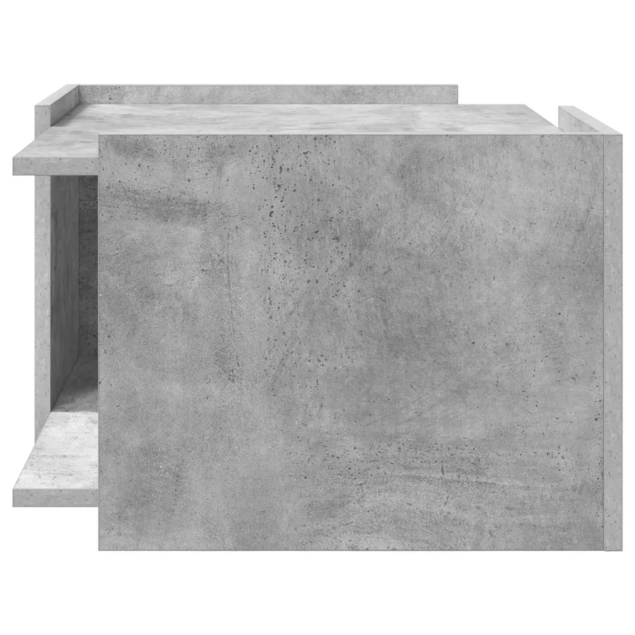 Table basse Gris béton 50,5 x 50 x 33 cm Bois d'ingénierie - 6
