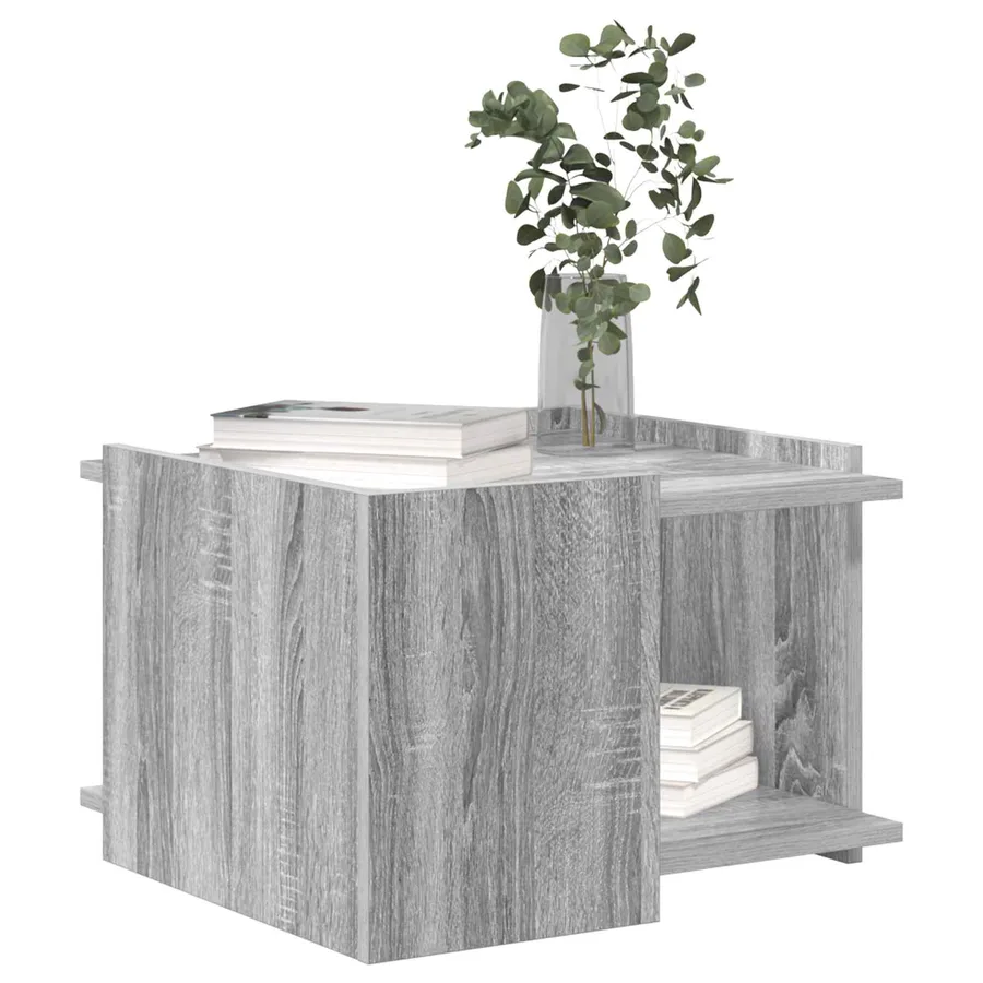 Table basse Sonoma gris 50,5 x 50 x 33 cm Bois d'ingénierie - 3