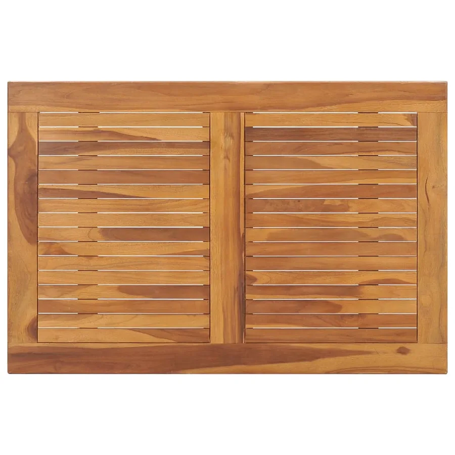Table à dîner pliable de jardin 90x60x75 cm Bois de teck solide - 4