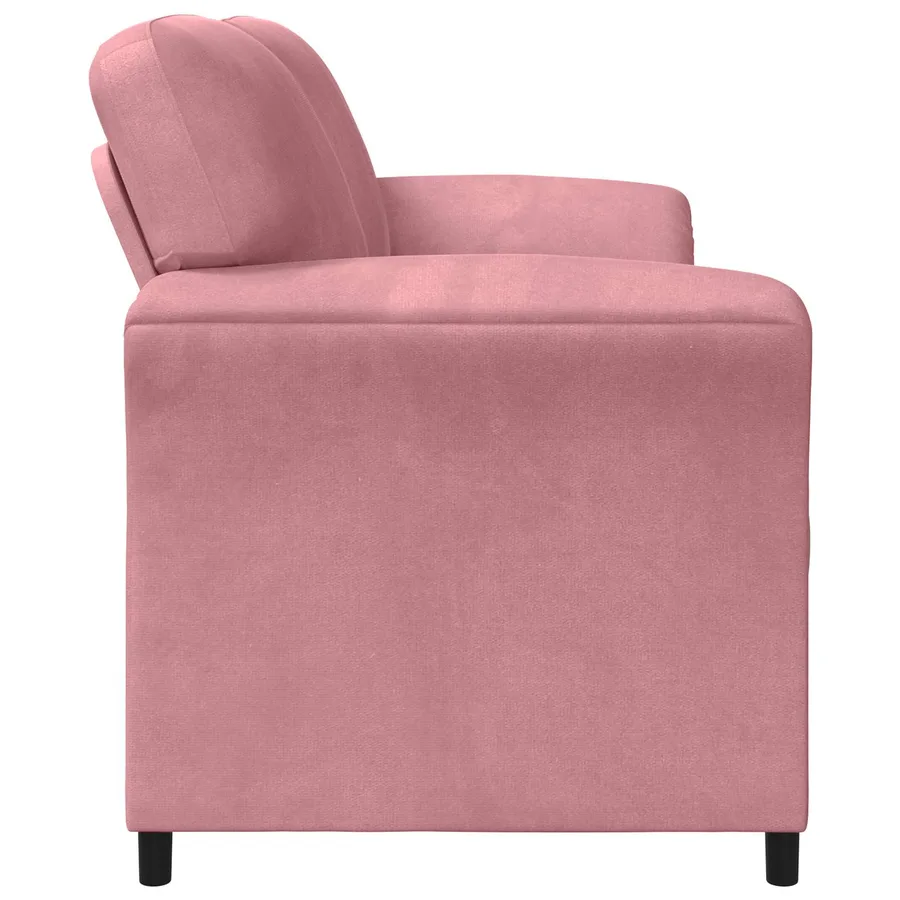 Sofa 3 places Rose 198 x 83 x 95 cm Velours - 4