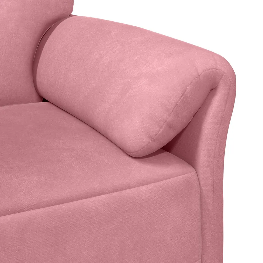 Sofa 3 places Rose 198 x 83 x 95 cm Velours - 6