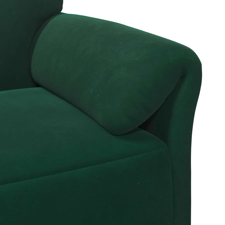 Canapé 1 place Vert foncé 88 x 83 x 95 cm Velours - 6
