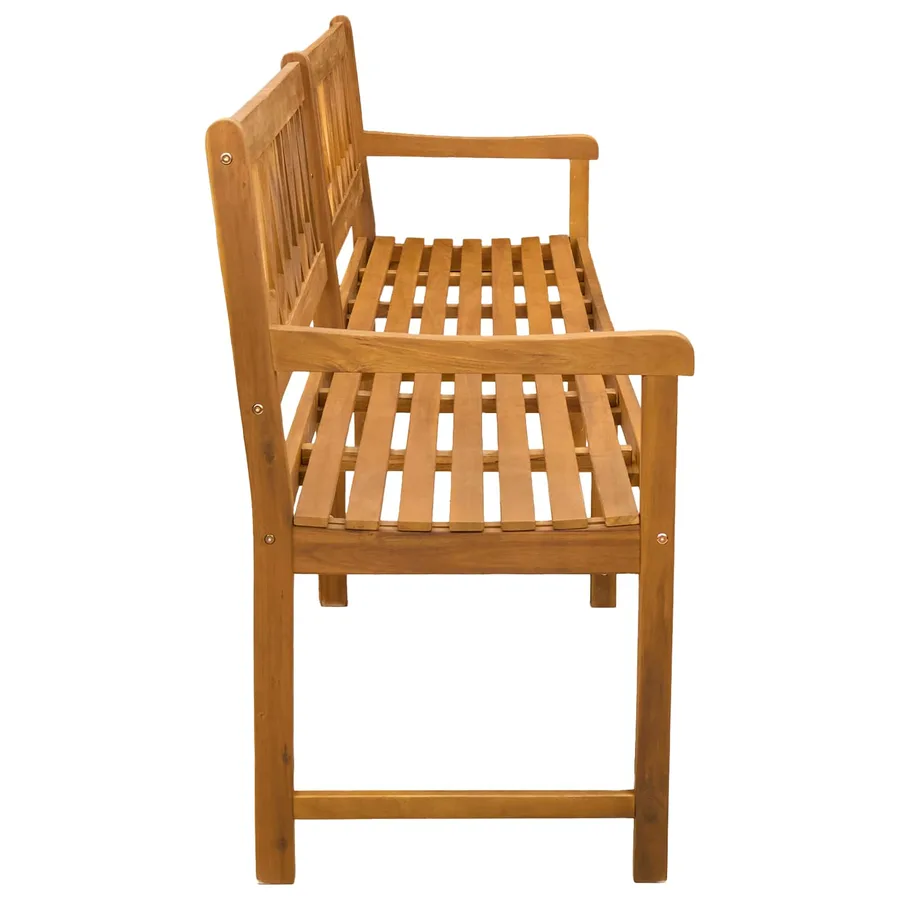 Banc extérieur Naturel 220 x 55,5 x 90 cm Bois d'Acacia Massif - 4