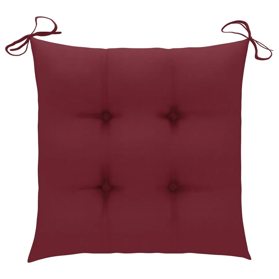 Chaises pliables d'extérieur lot de 6 et coussins Bois d'acacia - 10