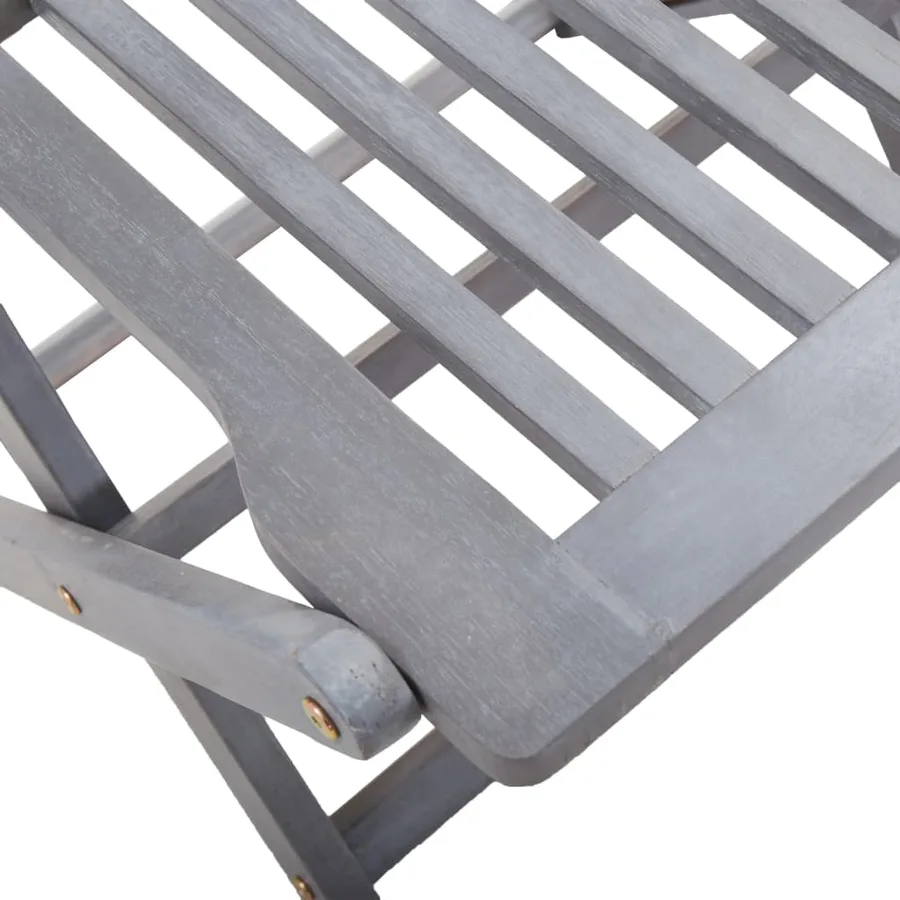 Chaises pliables d'extérieur lot de 6 et coussins Bois d'acacia - 8