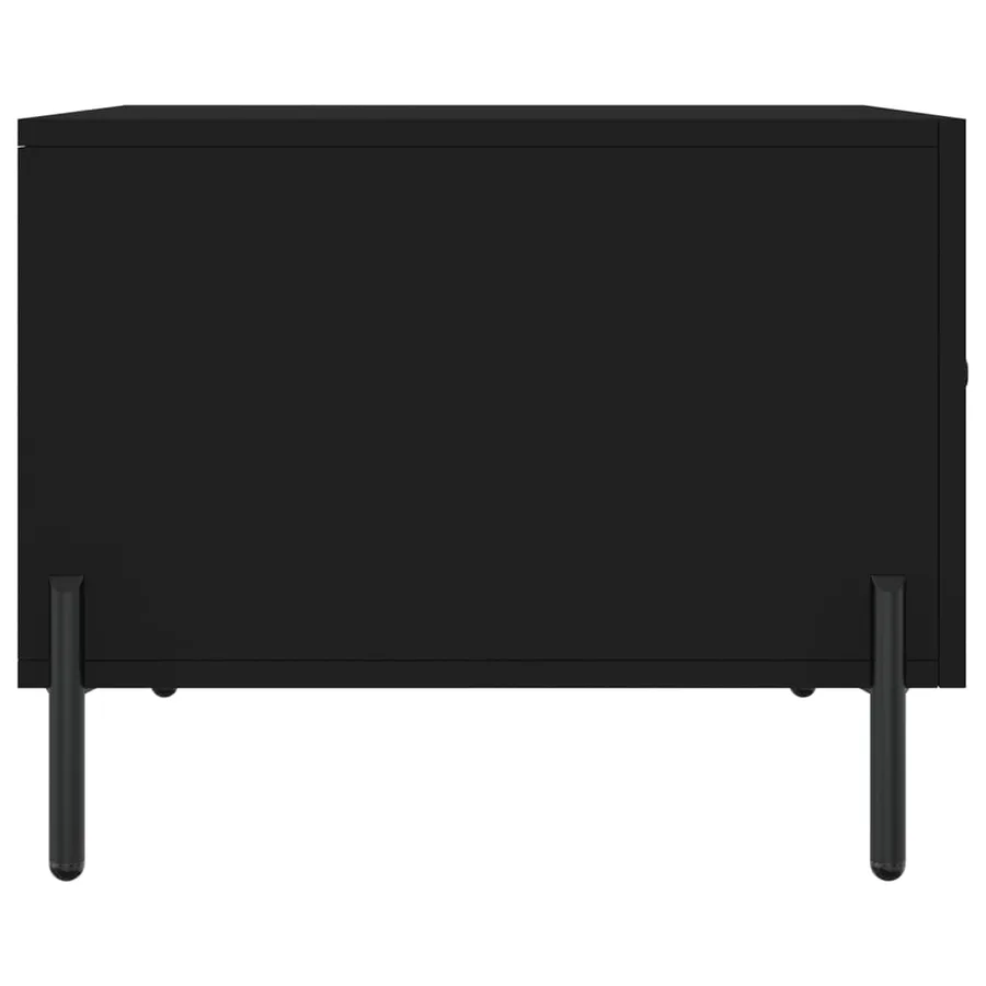 Table basse Noir 50x50x40 cm Bois d'ingénierie - 7