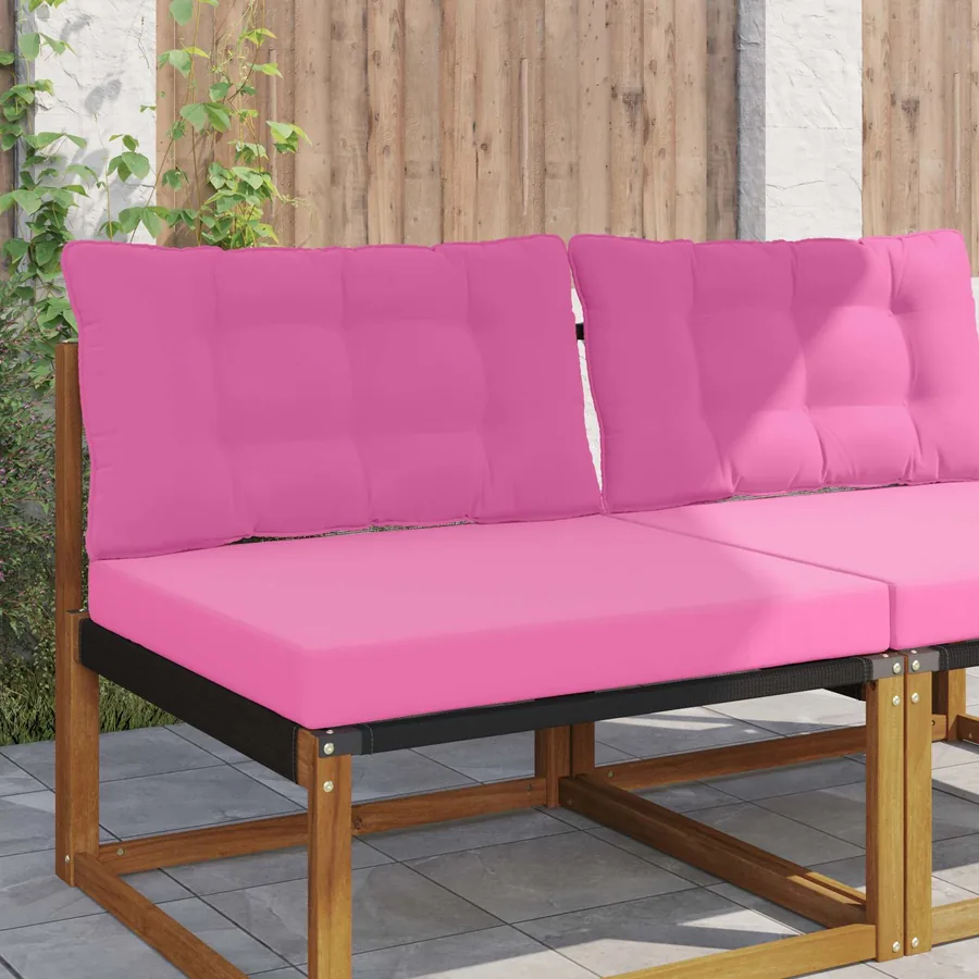 Coussin de canapé d'extérieur Polyester Rose 80 x 68,5 x 8 cm