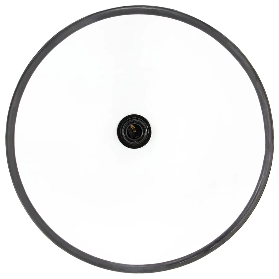 Lampe suspendue industrielle 25 W Noir Rond 30 cm E27 - 8