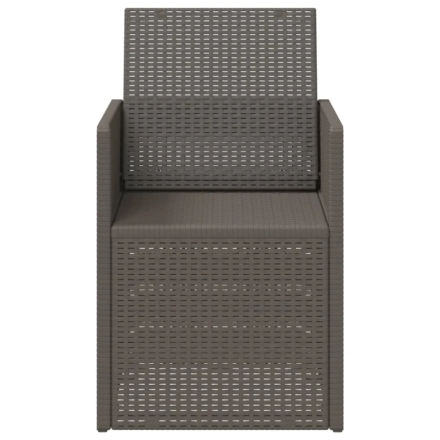 Chaises de jardin salle à manger 2 pcs Gris clair PP - 5