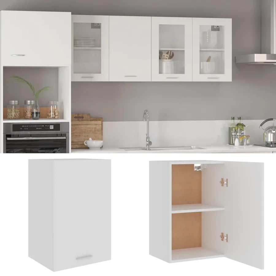 Armoire suspendue "Lyon" Blanc 39,5 x 31 x 60 cm Bois d'ingénierie