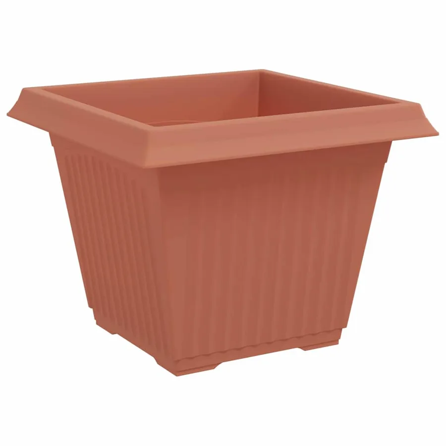 Pot de Fleurs Carré 6 pcs Rouge brique 43 x 43 x 33,5 cm - 5