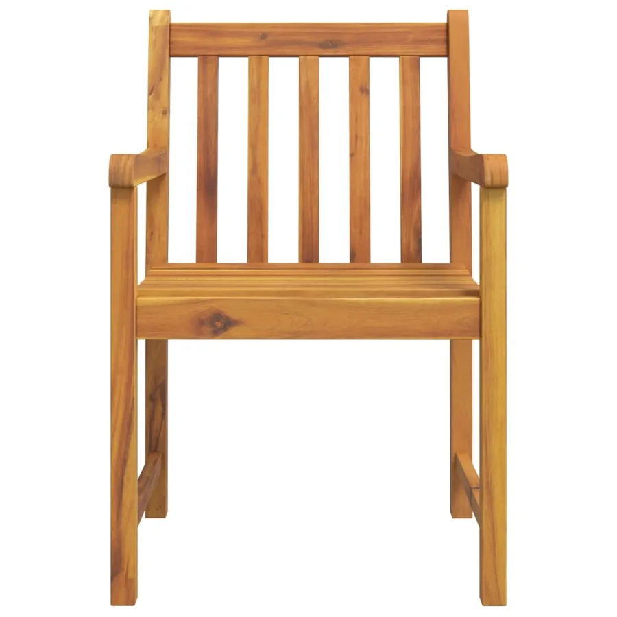 Ensemble à manger de jardin 3 pcs Bois d'acacia solide - 5
