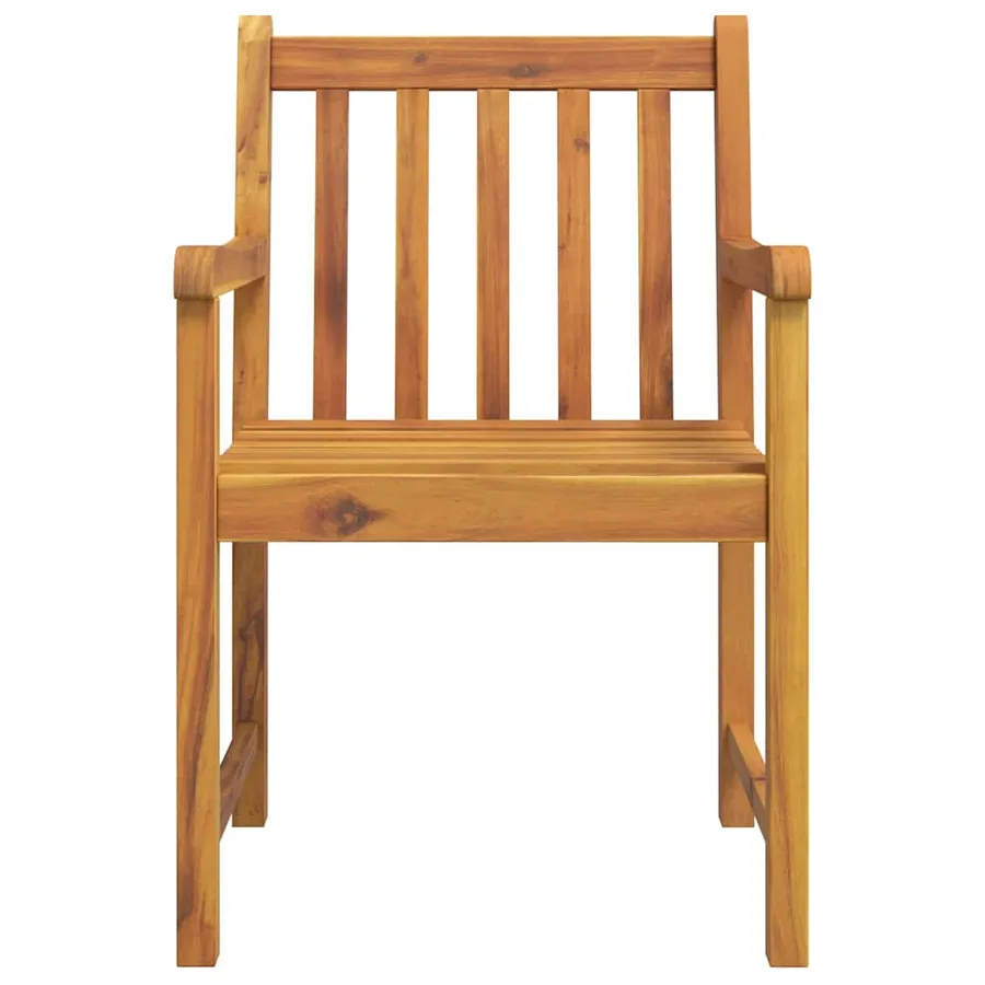 Ensemble à manger de jardin 9 pcs bois d'acacia solide - 5