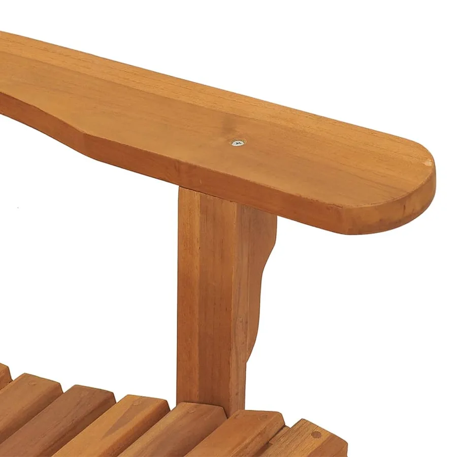 Chaises à bascule de jardin lot de 2 Adirondack teck solide - 7