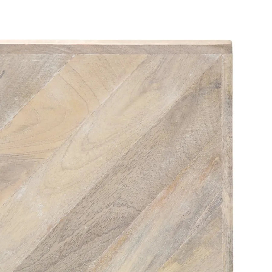 Table basse 110x110x36 cm Bois de manguier solide - 6