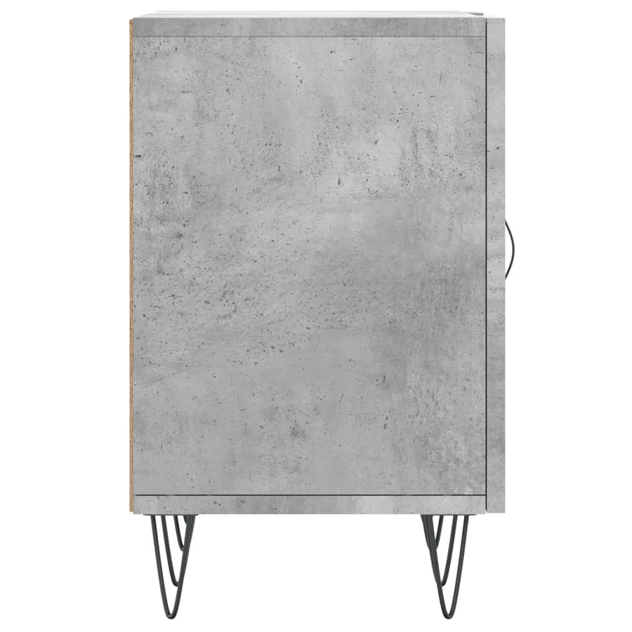 Meuble TV gris béton 150x30x50 cm bois d'ingénierie - 7