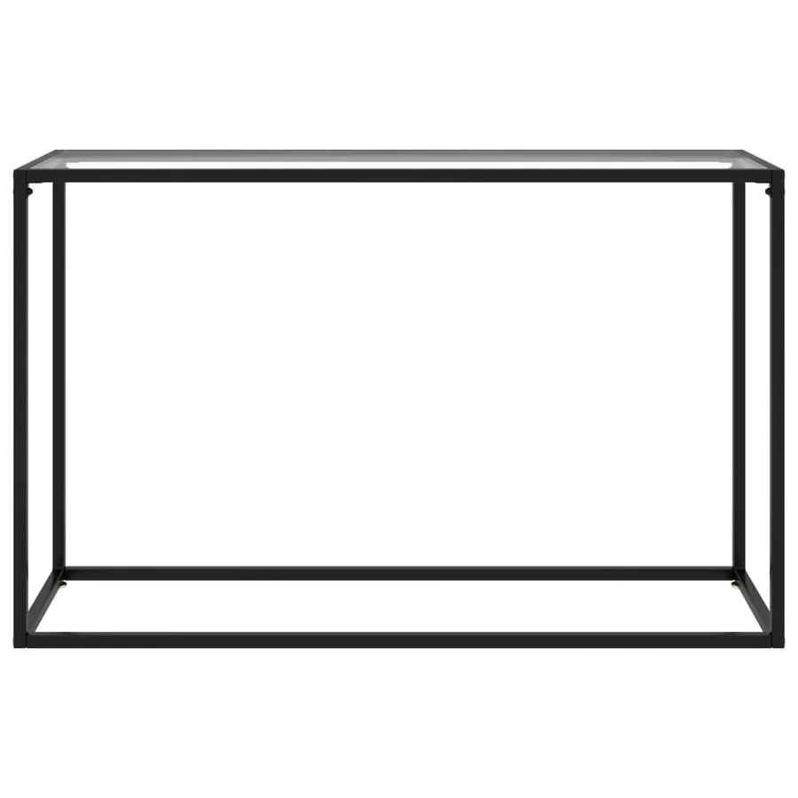 Table console Transparent 120x35x75 cm Verre trempé - 2
