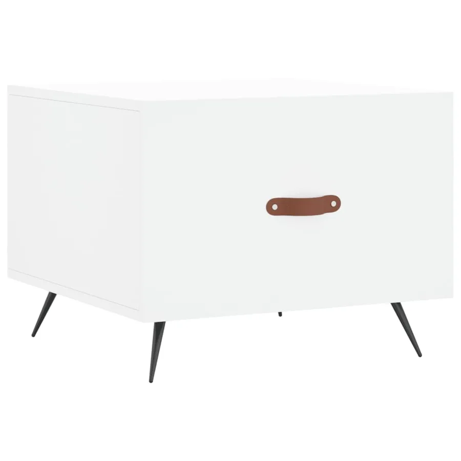 Tables basses 2 pcs blanc 50x50x40 cm bois d'ingénierie - 5