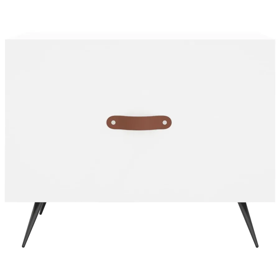 Tables basses 2 pcs blanc 50x50x40 cm bois d'ingénierie - 6