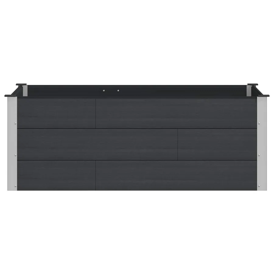 Jardinière surélevée Noir 150 x 100 x 54 cm - 3