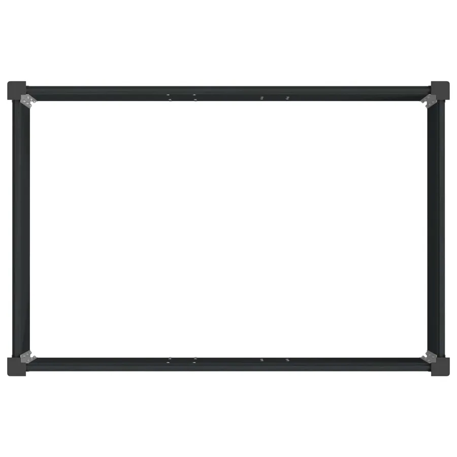Jardinière surélevée Noir 150 x 100 x 54 cm - 5